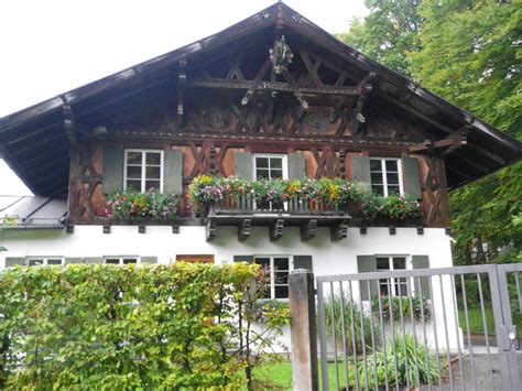 German Houses Typical German House With Beautiful Flower Boxes