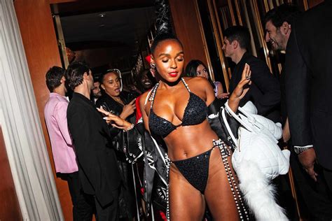 Janelle Mon E Show The Sparkly Bikini Under Her Dress At Met Gala