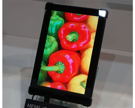 Sharp Announces Tablet With Mems Igzo Display For The First Time In