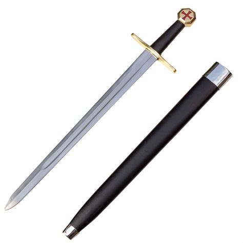 32 Inch Overall Knights Templar Crusader Sword