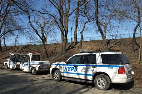 P022s Nypd Police Suv And Parking Enforcement Vehicles Central Park New