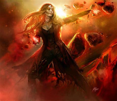 The Baba Yaga Zombie Scarlet Witch By Greg Hopwood Rmarvelstudios