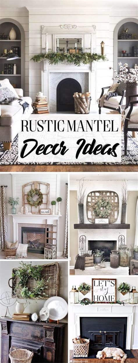 14 Glorious Rustic Mantel Decor Ideas Youll Fall Head Over Heels In
