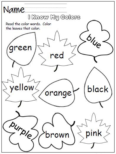 Teaching Resources And Worksheets Made By Teachers I Know My Colors