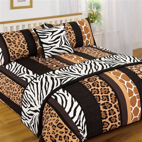Leopard Print Bedding Set Queen Arnigu Leopard Print Bedlinen Soft