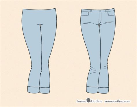Male Anime Jeans Drawing
