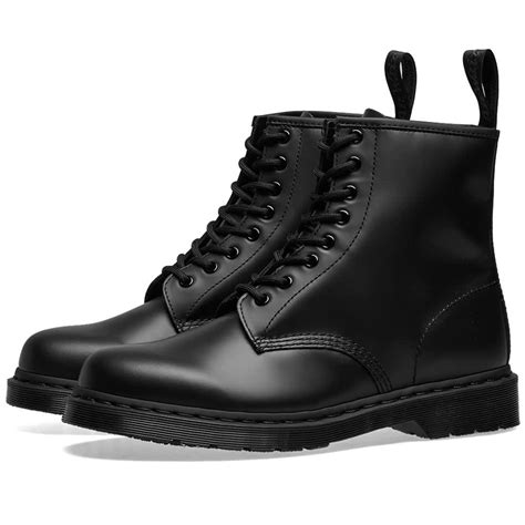 Dr Martens 1460 8 Eye Smooth Leather Boot Black Mono End Uk