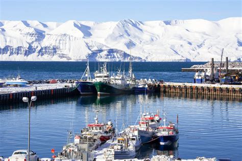 Husavik Is A Beautiful Town In North Iceland