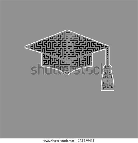 Mortar Board Graduation Cap Education Symbol Stock Vector Royalty Free
