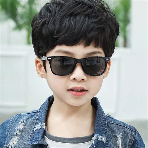 Kids Retro Black Wayfarer Sunglasses For Boy And Girl