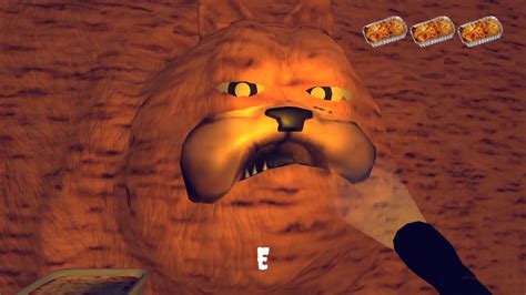 Im Sorry Jon I Was So Hungry Feed Lasagna To Creepy Garfield In Meme