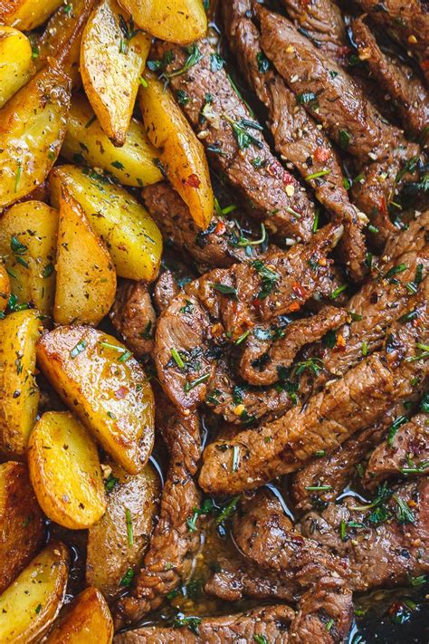 Garlic Butter Steak And Potatoes Skillet — Eatwell101