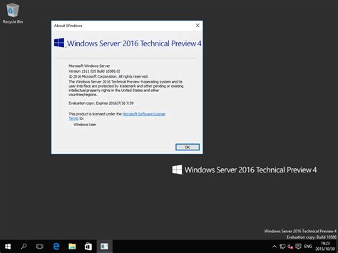 Windows Server 2016 Technical Preview 4 Build 10586 Microsoft