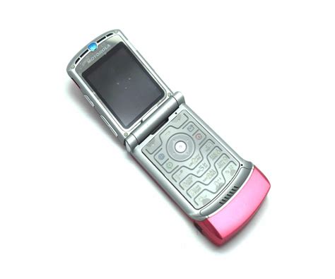 Motorola V3 Razr Sim Free Unlocked Mobile Flip Phone Pink Baxtros