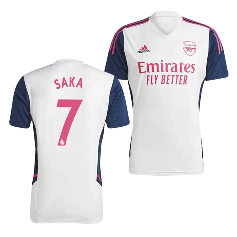 Arsenal 2023 Whiteout Bukayo Saka Jersey Special Edition White