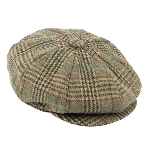 100 British Wool Tweed 8 Panel Newsboy Cap Handmade In Britain Ebay