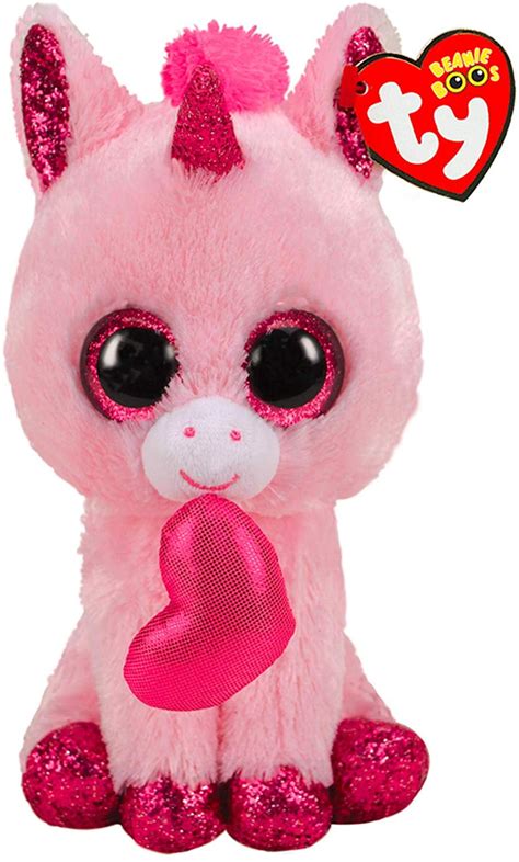 Ty Beanie Boos 2020 Valentines Darling The Unicorn Glitter Eyes