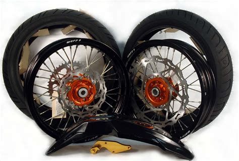 I have ordered both front and rear suspension springs and spoke kit. KTM Supermoto Wheels? | South Bay Riders