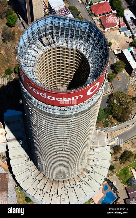 Aerial View Of Ponte City Tallest Residential Building Stock Photo
