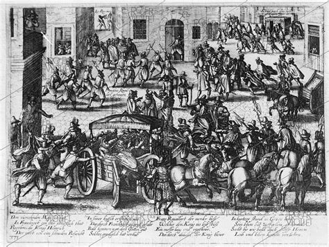 Assassinat Dhenri Iv 1553 1610 Roi De France Par