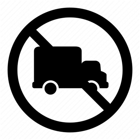 Delivery No Prohibition Signs Trucks Warning Icon Download On