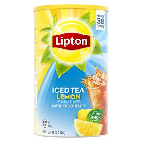 Lipton Lemon Flavored Iced Tea Mix 38 Ct 98 Oz Net Quantity