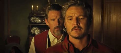strange way of life trailer pedro pascal and ethan hawke get intimate in almodóvar s gay