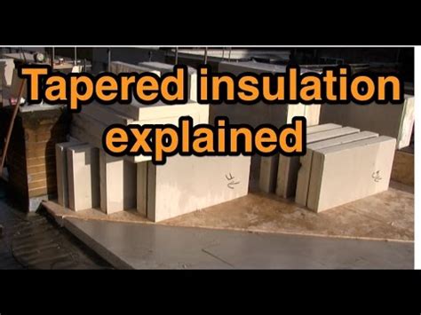 However, tapered lightweight insulating concrete should be evaluated as an alternate to tapered insulation as it may be more efficient due to the roof configuration, details and location. Tapered roof insulation - YouTube