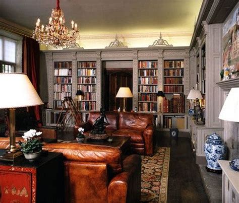 Gentlemens Study Gentlemans Study Library Apartment Decor
