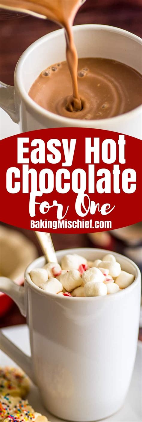 Hot Chocolate Recipe Easy Hot Cocoa Recipe Cocoa Recipes Homemade Hot Chocolate Single