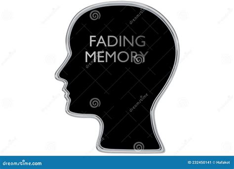 Fading Memory Concept Stock Illustration Illustration Of Randomly