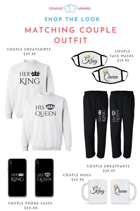 Shop The Look King And Queen Matching Couple Outfit Matching Couple Outfits Matching Sweatsuit