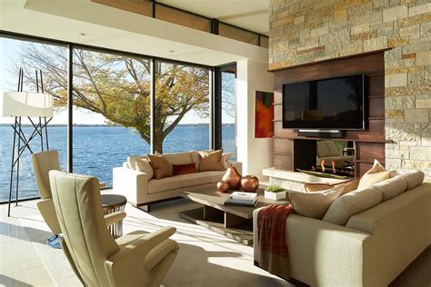 Modern Yet Inviting Lake House Captures Picturesque Views In Minnesota
