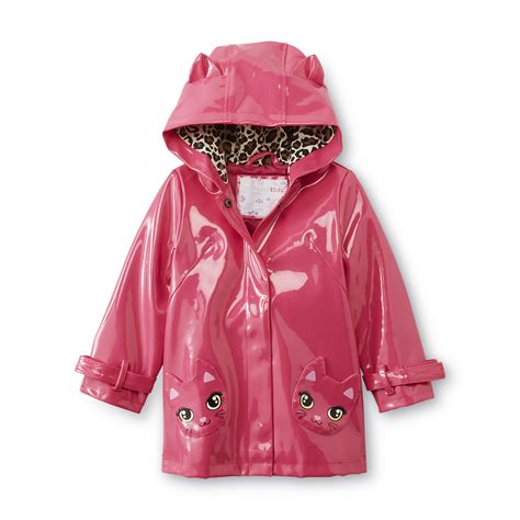 Wonderkids Toddler Girls Hooded Raincoat Leopard Printcat Baby