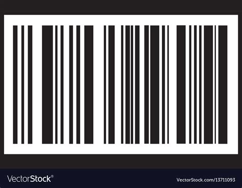 Barcode Icon Black Bar Code Icon Symbol About Vector Image