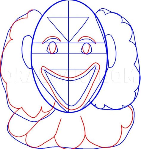 How To Draw A Clown Step By Step Drawing Guide By Dawn Dragoart