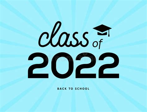 Class 2022 Certificate Font School Graduate Senior Hat Education Class