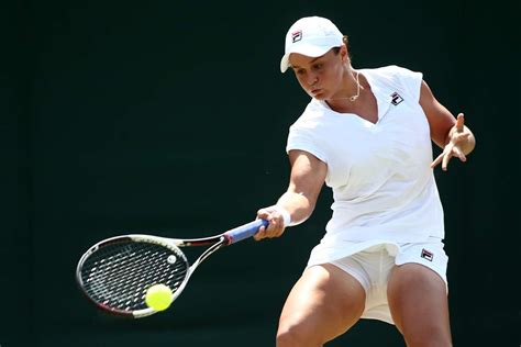 Pera, who has done so little wrong until the last five minutes, miscues her forehand again, which is all the number one seed. Ashleigh Barty: 2018 Wimbledon Day 6 -05 | GotCeleb