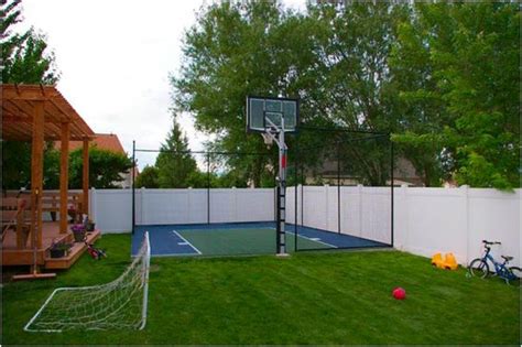 Many people prefer to save money by constructing their own backyard court. Backyard Basketball Court Ideas To Help Your Family Become Champs - Bored Art