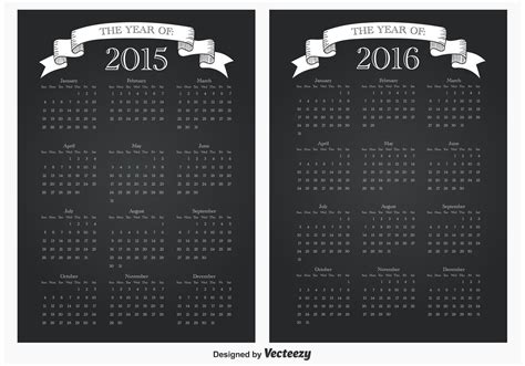 2105 2016 Calendars 85996 Vector Art At Vecteezy