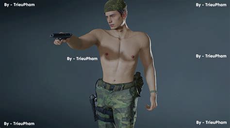 Gaymersmods On Twitter Leon Kennedy Military Shirtless Mod Gay