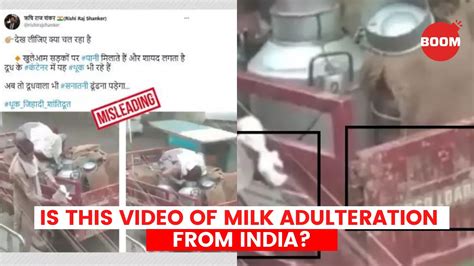 Is This Video Of Milk Adulteration From India Boom Fact Check