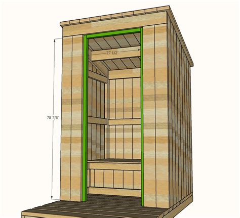 Build A Outhouse Plan For Cabin Free And Easy Diy Project And