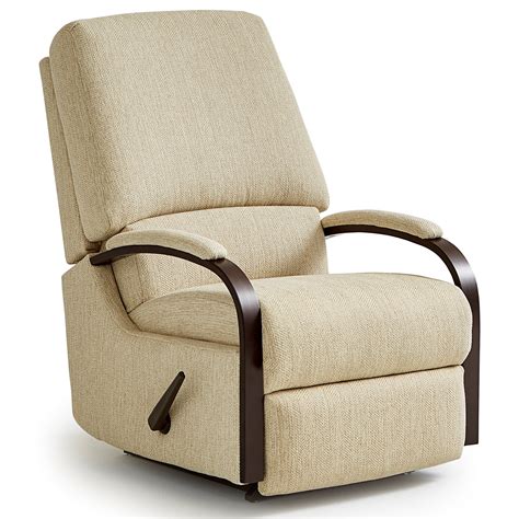 Medium Recliners Pike Swivel Rocking Reclining Chair By Best Home