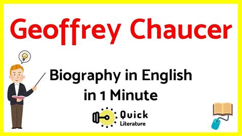 Geoffrey Chaucer Biography In 1 Minute Literature Short Notes