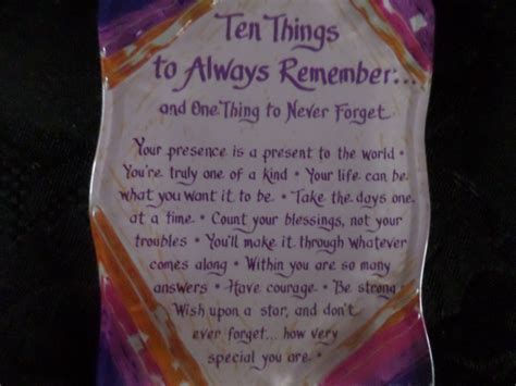 Ten things to remember | Remember, Always remember, Ten
