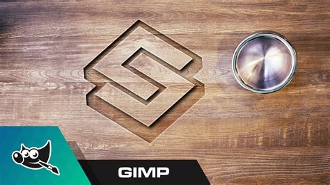 Gimp Tutorial Carved Wood Logo Mockup Youtube