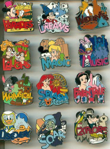 Hidden Mickey Full Collections Pin Dlr Hotel Hidden Mickey Dreams Collection Complete 12