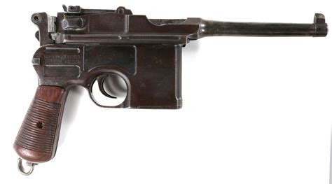 GERMAN MAUSER C96 BROOMHANDLE PISTOL 7 65mm