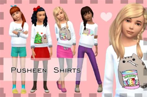 Sims 4 Cc Pusheen Shirts Sims 4 Sims Pusheen Shirt